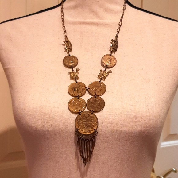 Jewelry - Vintage Peruvian Coin Necklace